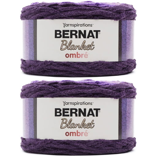 Bernat Blanket Ombre Eggplant Yarn